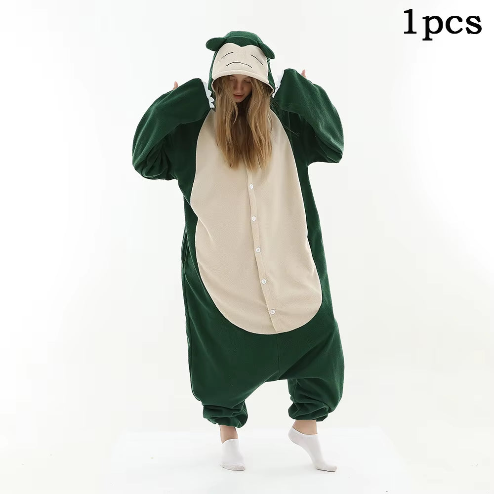 New Animal Kigurumi Unicorn XXL Cartoon Suit Women Pajama Anime Onesies for Adult Men Onsie Boy Girls Pijamas Fleece One-Piece