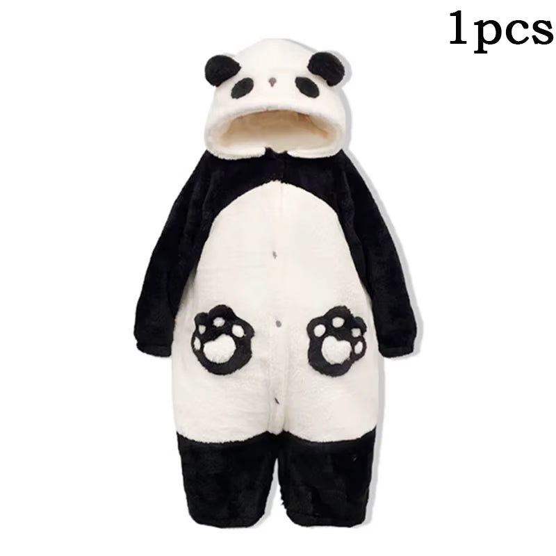 Winter Unisex the Panda Robes Costumes Onesies Kigurumi Unicron Cosplay Pajamas Adult Pyjamas Animal Sleepwear Jumpsuit Anime