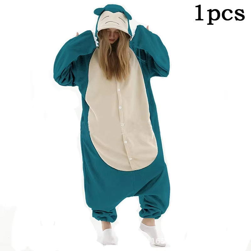 New Animal Kigurumi Unicorn XXL Cartoon Suit Women Pajama Anime Onesies for Adult Men Onsie Boy Girls Pijamas Fleece One-Piece